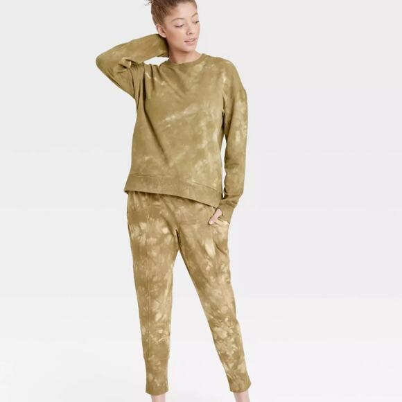 All In Motion Green Tie Dye Crew Neck Pullover Sweatshirt Size XS - Picture 10 of 10